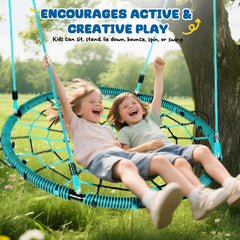 Trekassy braided rope swing with metal rings ensures secure attachment