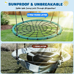 Trekassy durable braided rope and PE webbing ensure comfortable seating.