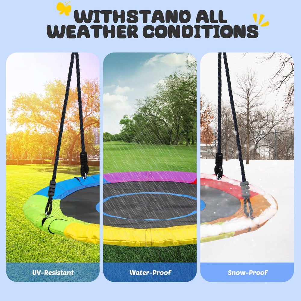 Trekassy adjustable ropes ensure secure, customizable height for swings.