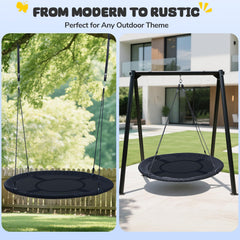 Trekassy hanging straps included for quick indoor or outdoor setup.