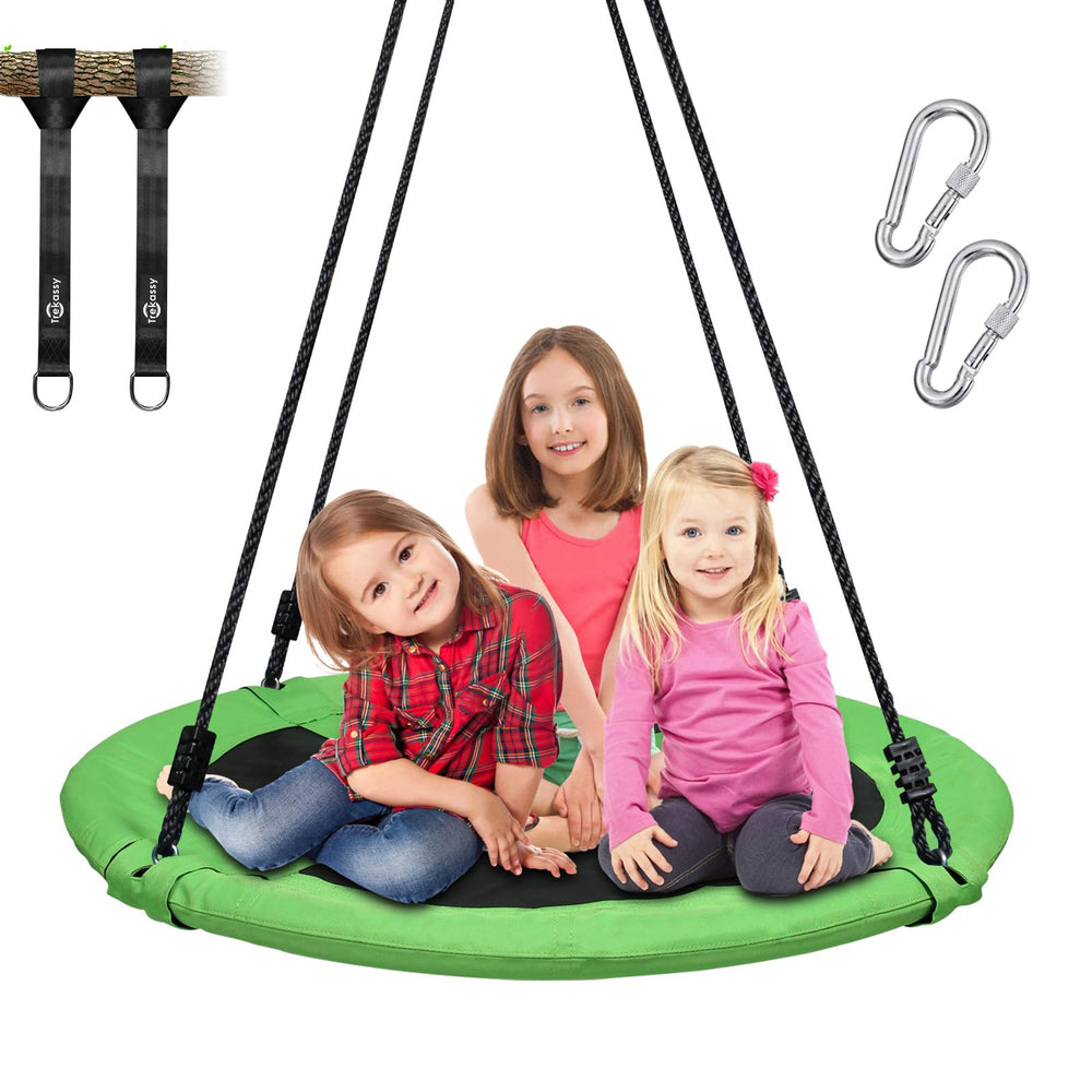 Trekassy saucer swing frame 40 inch ready for backyard fun.