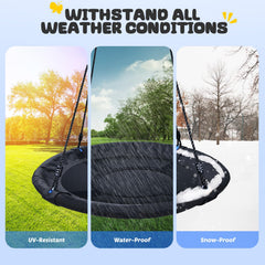 Trekassy saucer tree swing seat made of 900D Oxford fabric for durability.