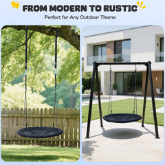 Trekassy adjustable ropes for customizable height and swing style.
