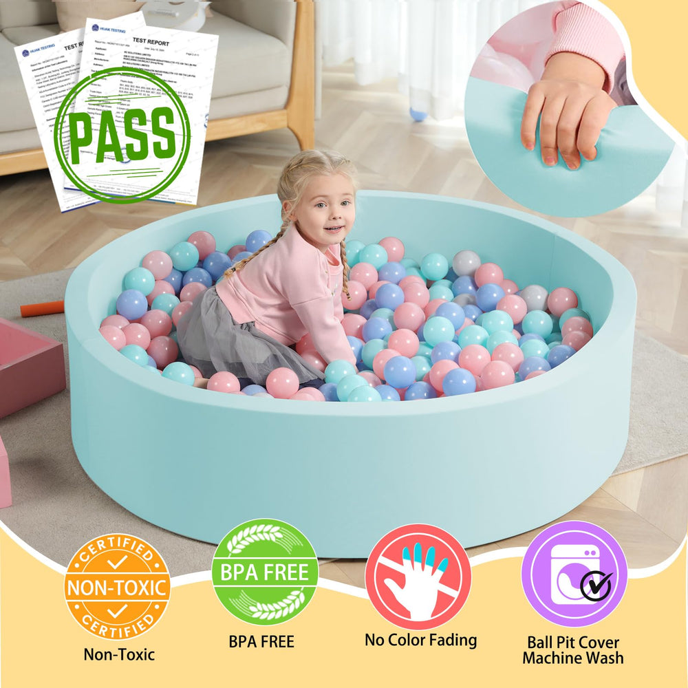 TRENDBOX ball pit interior with kids playing in a spacious, inviting area