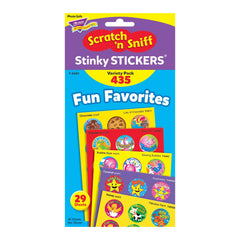 Trend Enterprises Stinky Stickers pack includes 29 sheets for creative crafts and collecting.
