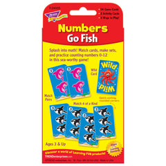 Trend Enterprises Numbers Go Fish Challenge Cards durable stock resists wear during travel