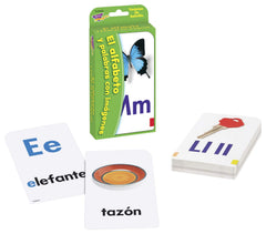 Trend Enterprises Spanish Alphabet Flash Cards pocket-size set fits in bags for learning anywhere.