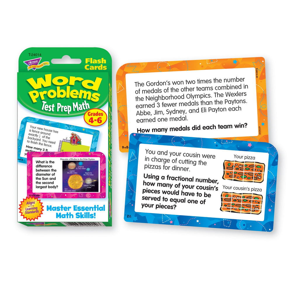 Trend Enterprises word problems card – classroom-use set to differentiate learning for students.