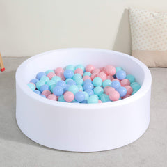 Trendbox ball pit doubles as stylish living room decor.