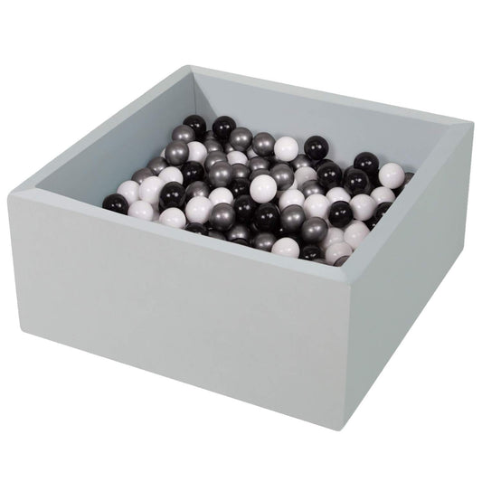 TrendBox memory foam ball pit top view showing cozy toddler play space