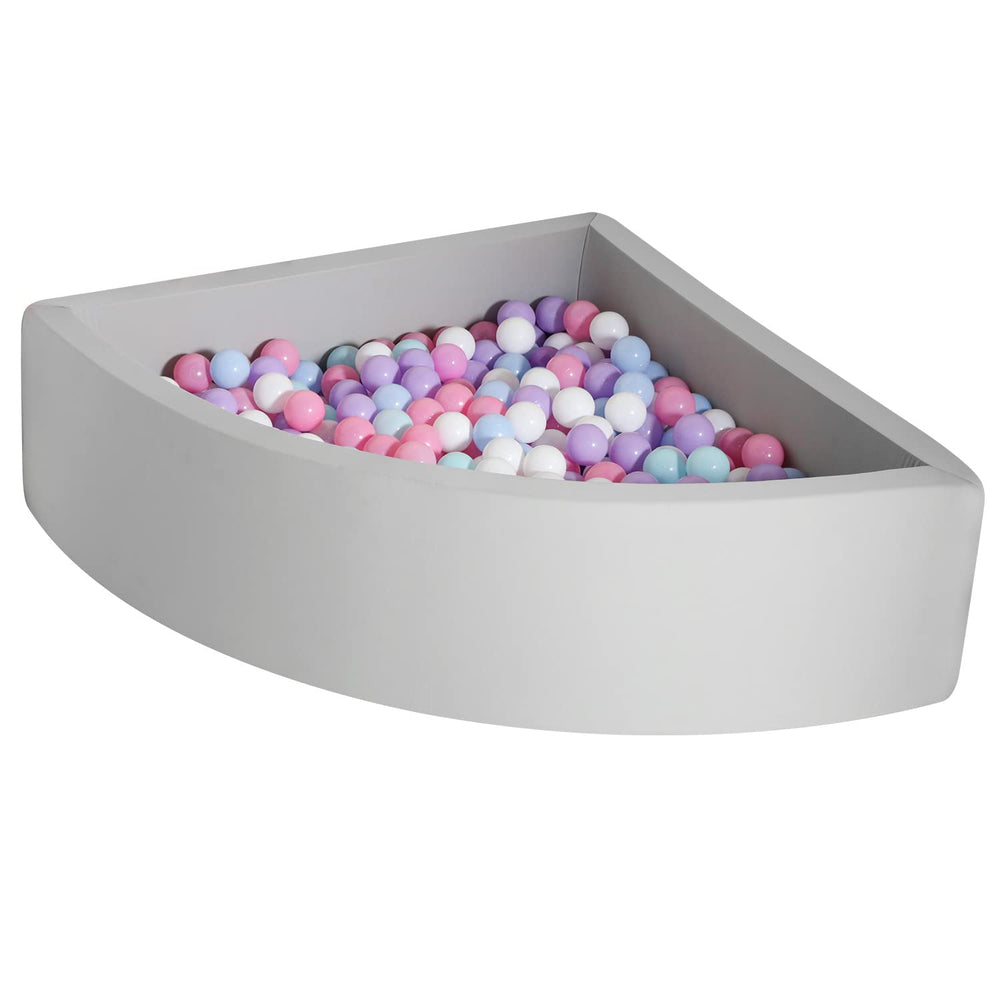 TrendBox ball pit memory foam square base offers soft support for toddlers.