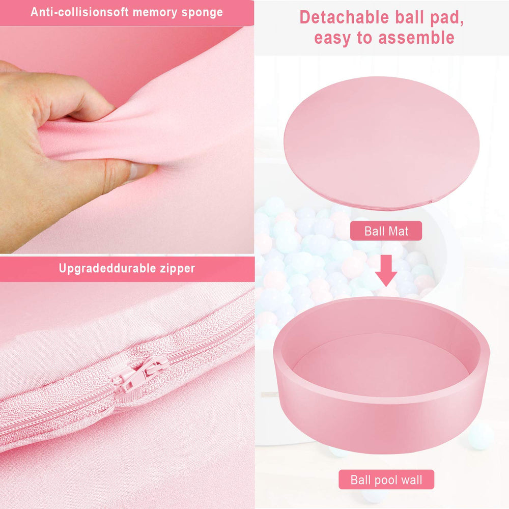 Trendbox ball pit wall detail highlights soft foam support