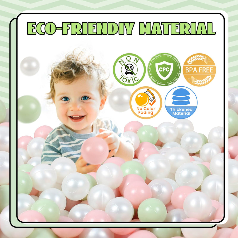 TrendBox kid playing in a colorful ball pit for imaginative fun