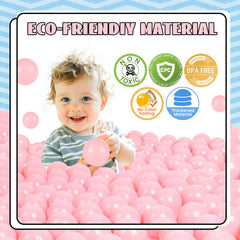 TrendBox ocean balls in a ball pit demonstrate a safe, easy-to-clean toy.