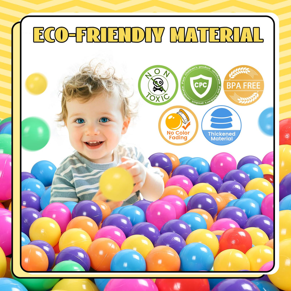 TRENDBOX ocean-colored balls ideal for colorful pit setups and sorting.