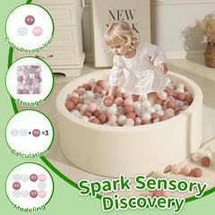 TRENDPLAY colorful 200-pack balls for easy storage and setup.