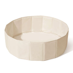 TRENDPLAY 31-inch beige ball pit for toddlers offers safe, spacious indoor-outdoor fun.