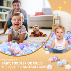 TRENDPLAY ball pit round balls 2.2in for scooping and stacking games.