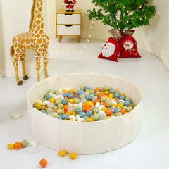 TRENDPLAY collapsible ball pit comes with a storage bag for quick packing.