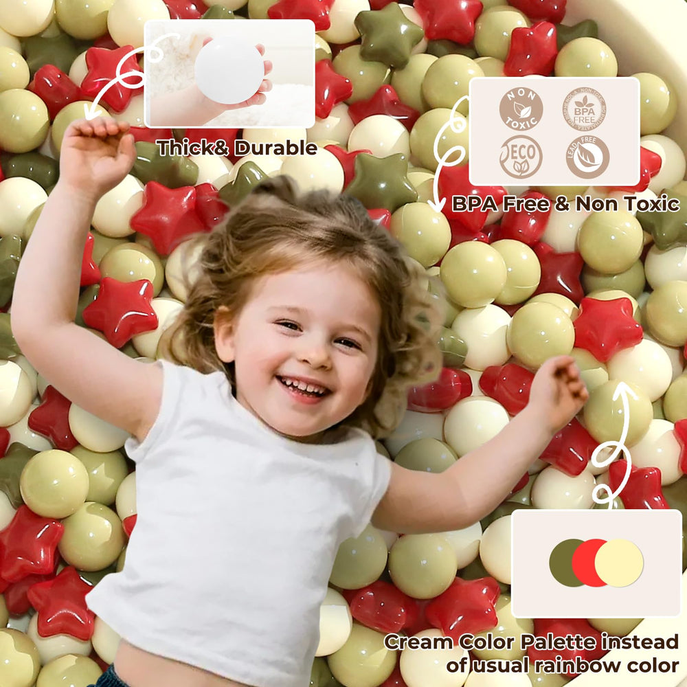 TRENDPLAY colorful-star-balls-close-up – vivid colors and tactile texture for little hands.