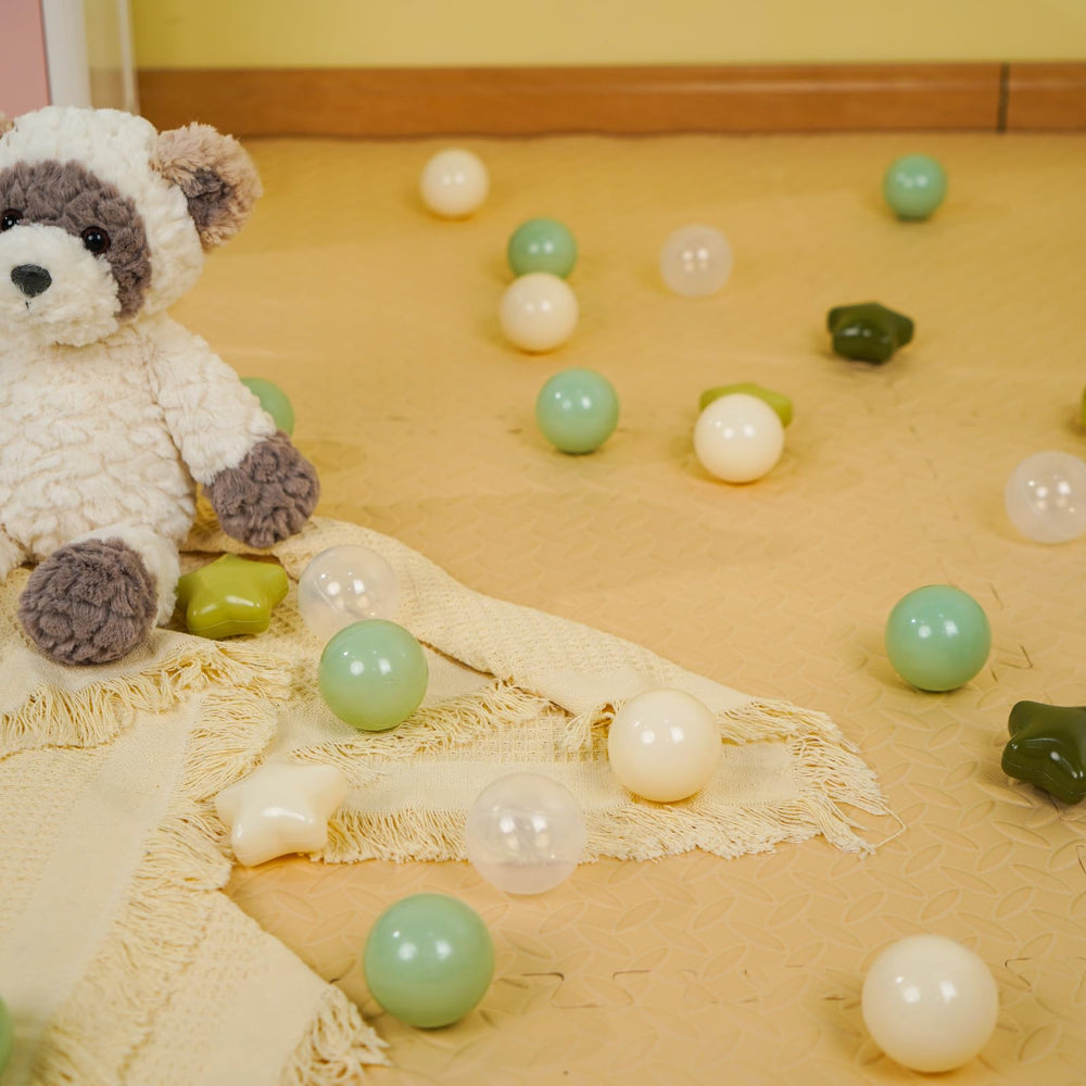 TRENDPLAY green pearl ball pit balls add vibrant color to play.