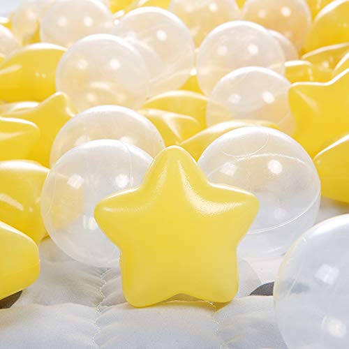 Kids enjoy imaginative play with TRENDPLAY star balls and colorful surroundings.