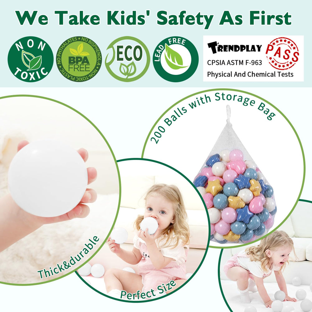 TRENDPLAY portable, easy-to-store ball pit balls for quick setup