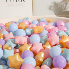 TRENDPLAY star ball pit balls close-up star shape shows durable, non-toxic design.