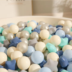 TRENDPLAY Star ball pit balls 100-count ideal for home playrooms or classrooms.