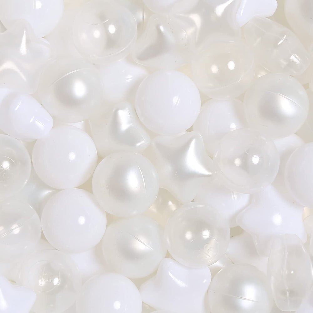 TRENDPLAY Star Ball Pit Balls in pearl colors for safe, engaging toddler play.