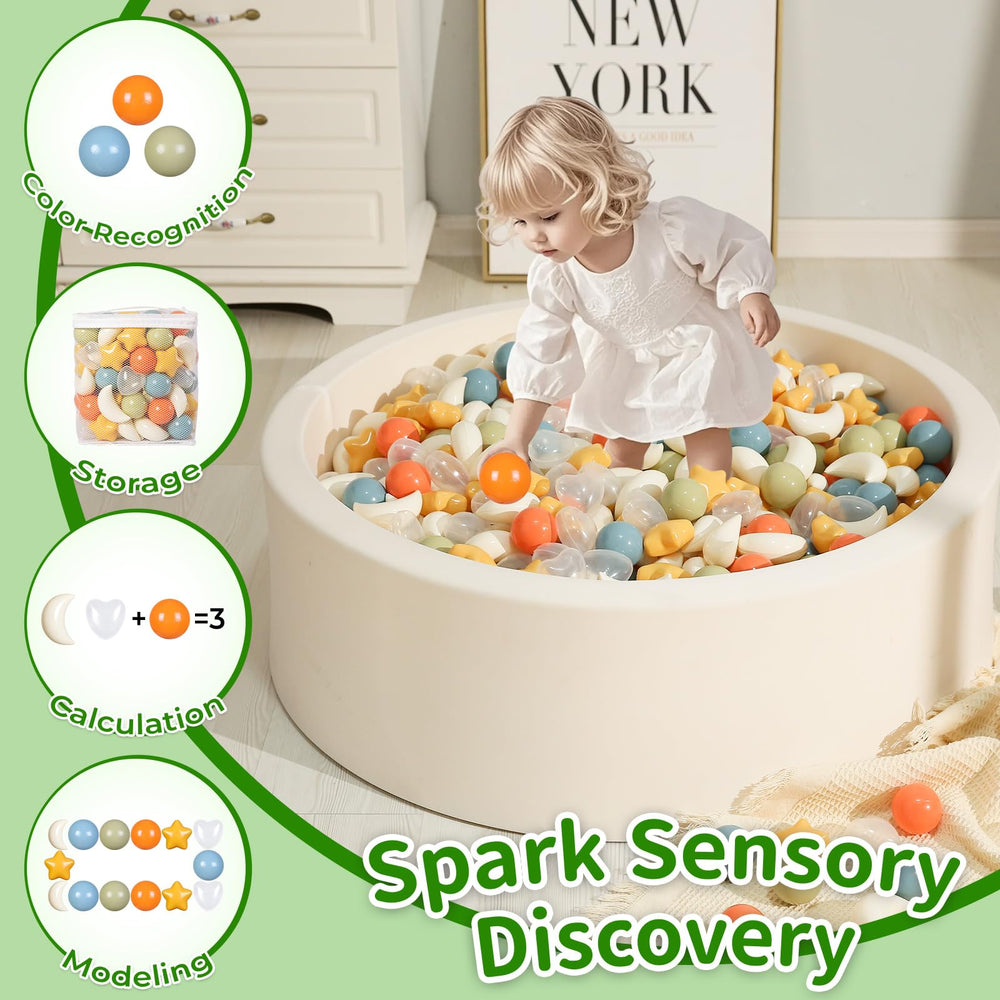 TRENDPLAY Star Ball Pit Balls blue color: cool shades for splashy pool-time fun.