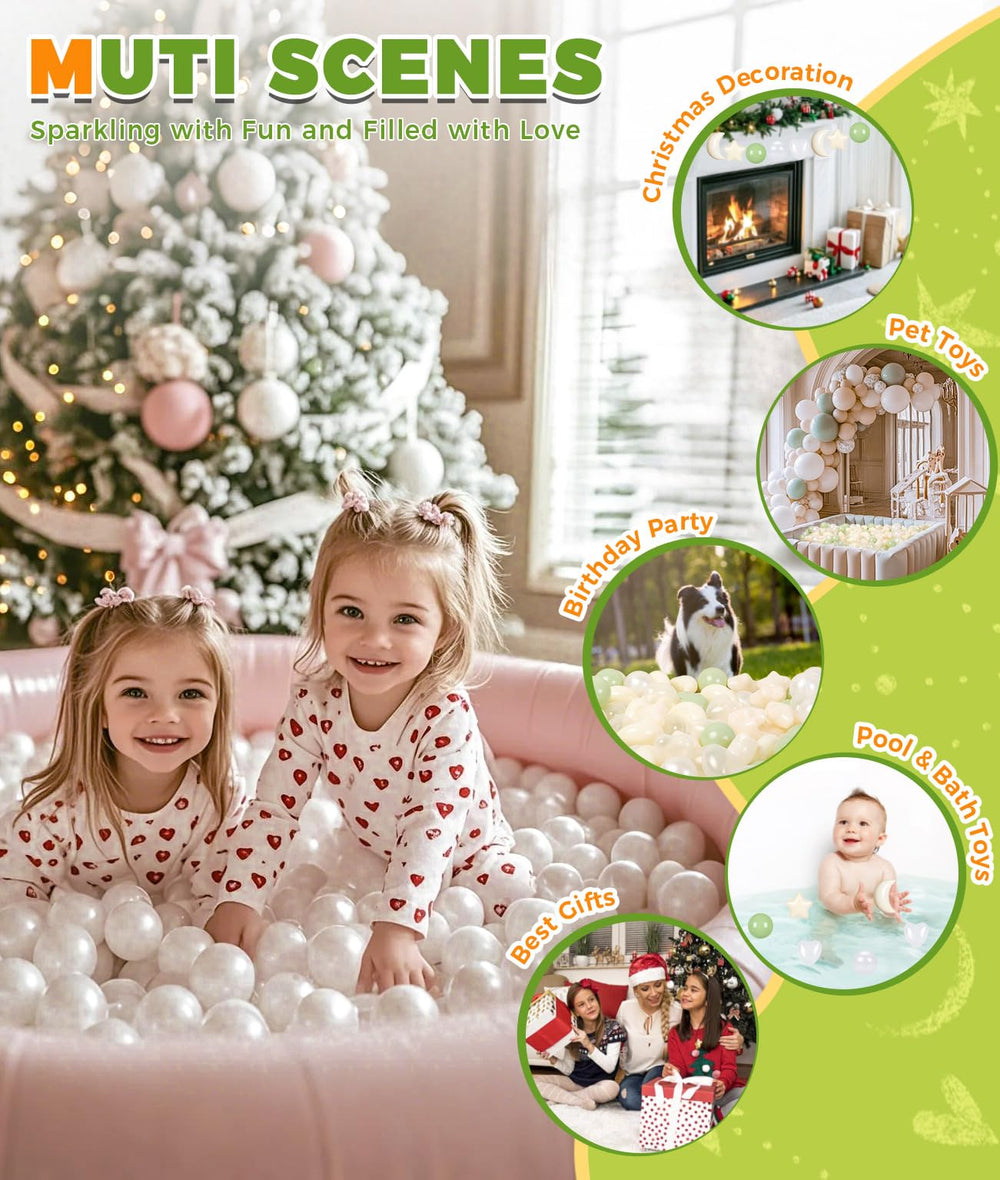 TRENDPLAY rainbow star balls enhance party decorations and kids' activities.