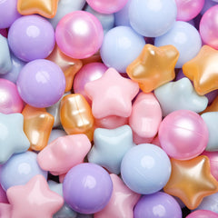 TRENDPLAY star ball pit balls in purple set for toddlers