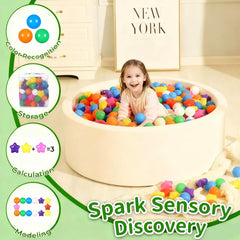 TRENDPLAY colorful star balls for ball pits, ideal for celebrations.
