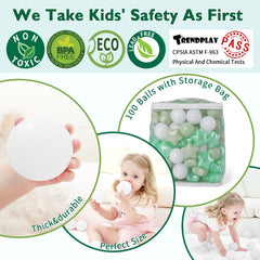2.15-inch TRENDPLAY star balls designed for easy grasp by small hands.