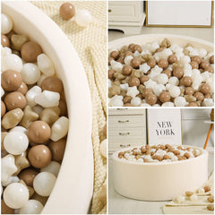 Convenient storage bag keeps 100 balls neatly organized.