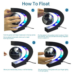 Trenzsary magnetic levitation globe showing the globe suspended to spark curiosity