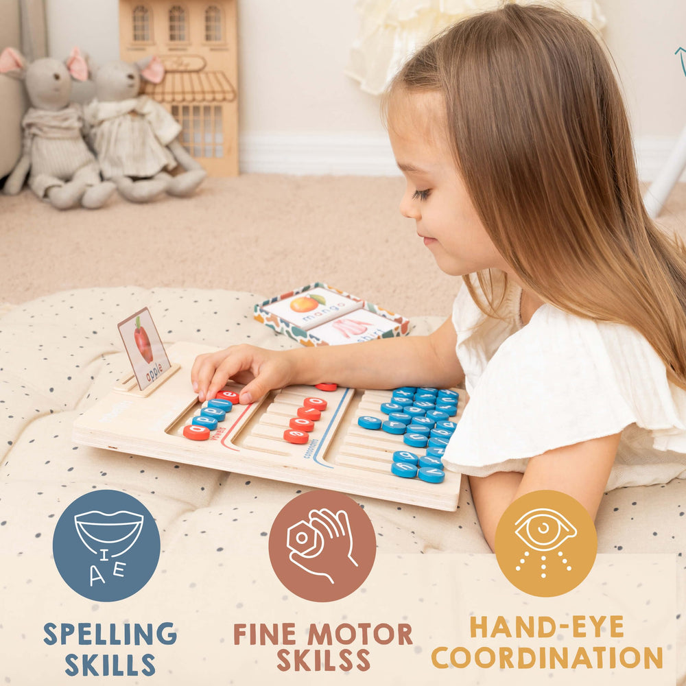 Classroom setting with Tribetots board supports visual learning.