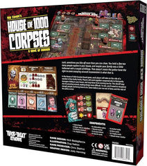 Trick Or Treat Studios House of 1000 Corpses components laid out for tense cooperative play.