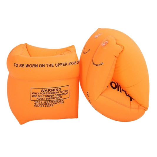 TRIIFON arm floaties in orange for kids and adults, 2-pack, ideal for learning to swim