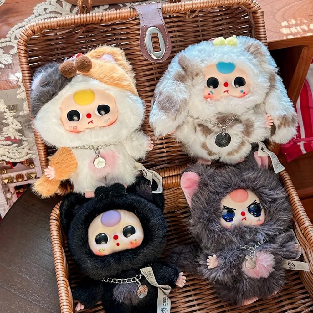 Triiter Baby Three Cat and Dog blind box, style-4 figure, blends plush charm with collectible appeal.