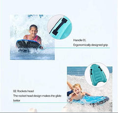Trivamo non-slip surface and woven handle improve grip during water fun