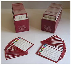 Trivial Pursuit Baby Boomer subsidiary card set in use demonstrates quick setup and play.