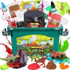 Trubic Dinosaur Slime Kit crystal slime for creative STEM play and color exploration
