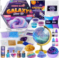Trubic Galaxy Slime Kit clear crystal slime in a sleek container