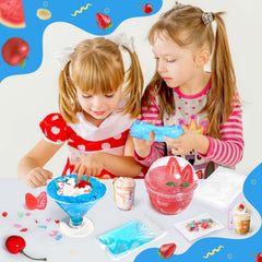 Trubic Non-sticky Crystal Slime cleans up easily after play.