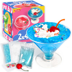 Trubic Premade Blue Slime cup with add-ins for imaginative pretend play.