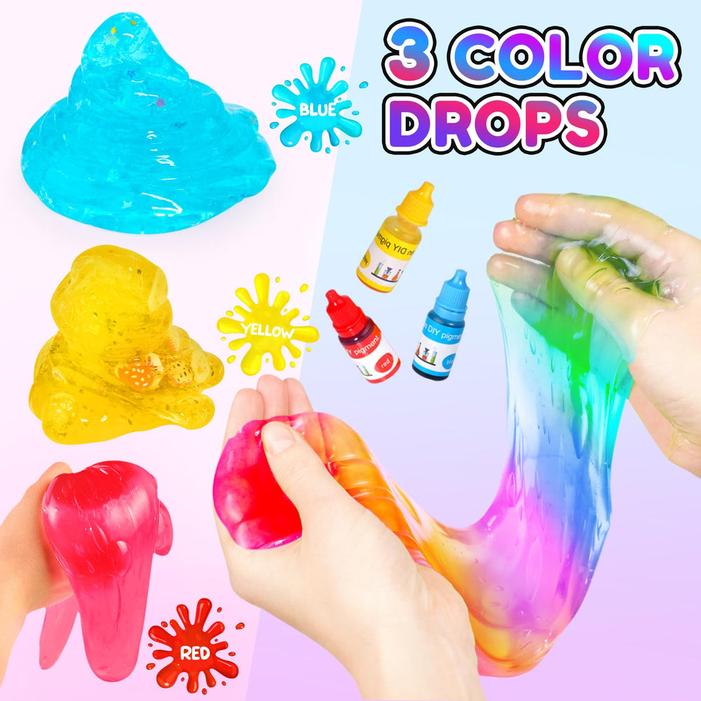 Trubic Slime Boba Tea Kit boba beads add texture details.