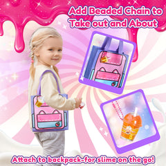 Trubic Slime Boba Tea Kit white cream gel topping effect.