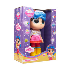 True doll's chunky design suits small hands and supports fine motor exploration.